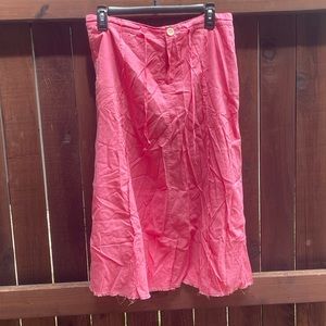 Pink y2k midi skirt